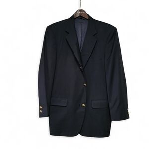 Brooks Brothers Golden Fleece Loro Piana Navy 3 Button Blazer ~42R